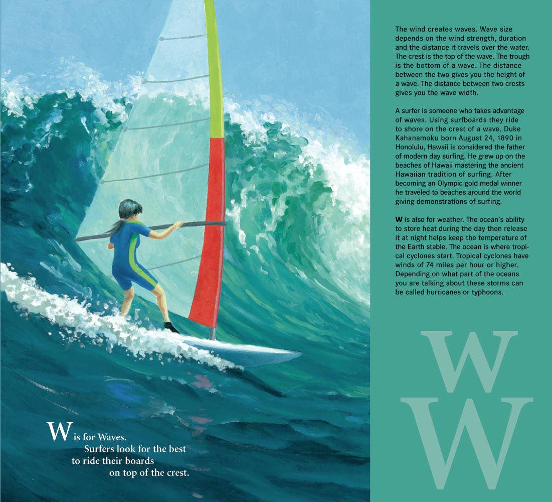 W is for Waves An Ocean Alphabet Picture Book