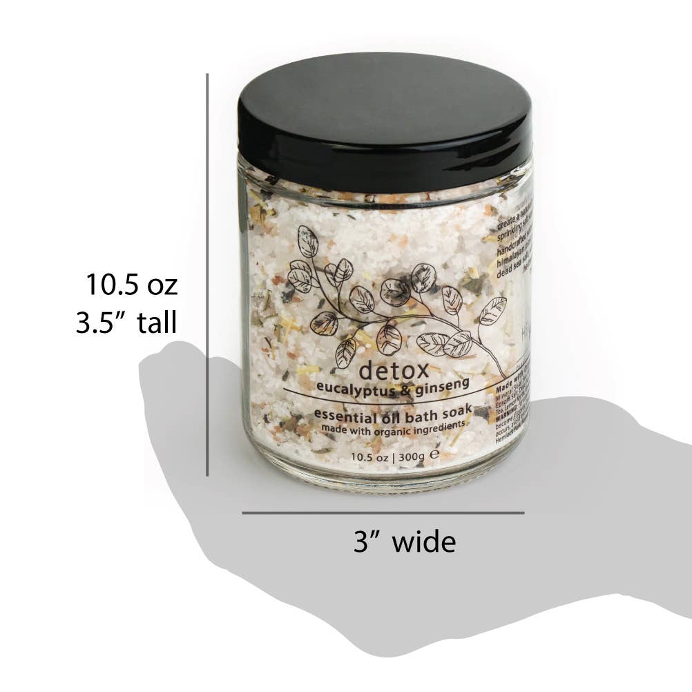 Detox Eucalyptus & Ginseng | Essential Oil Mineral Bath Soak