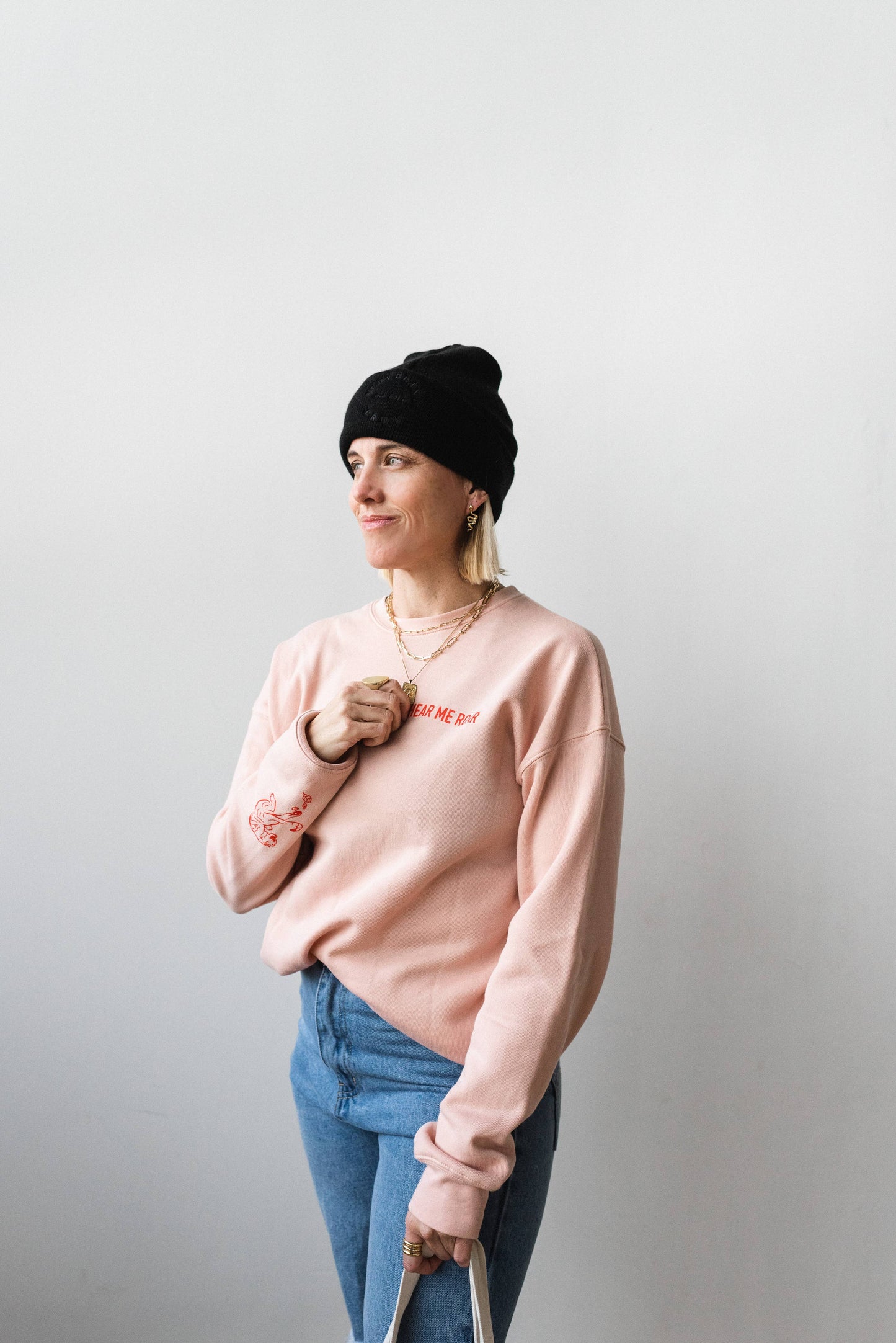 I am woman Hear Me Roar Graphic Sweatshirt