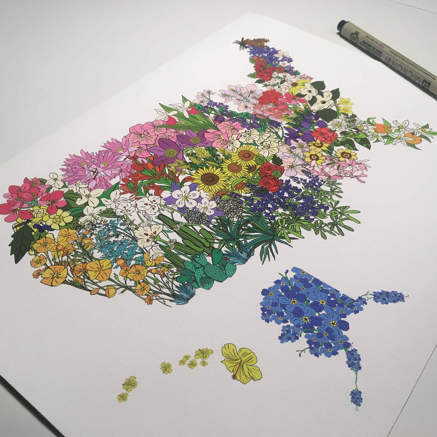 State Flower Map