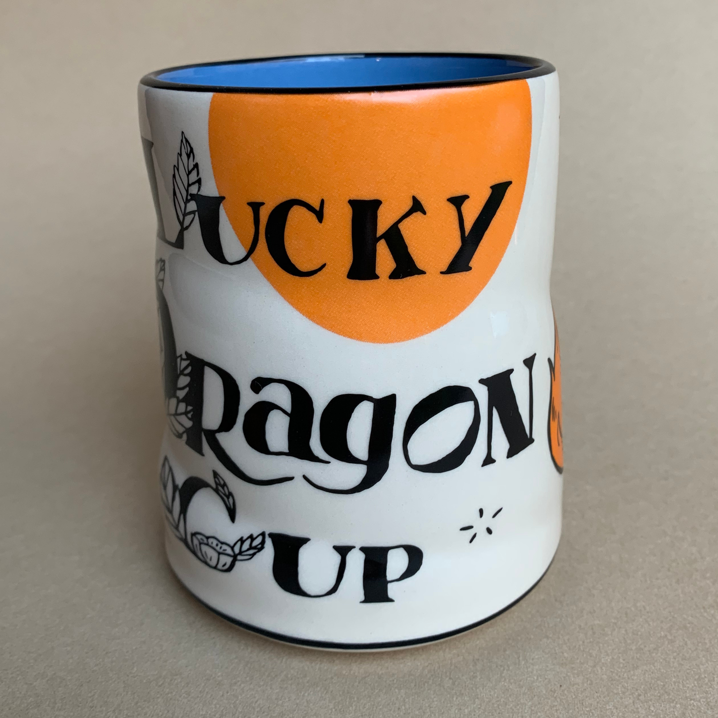 Lucky Dragon Cup - XLarge Ceramic Mug - Father's Day