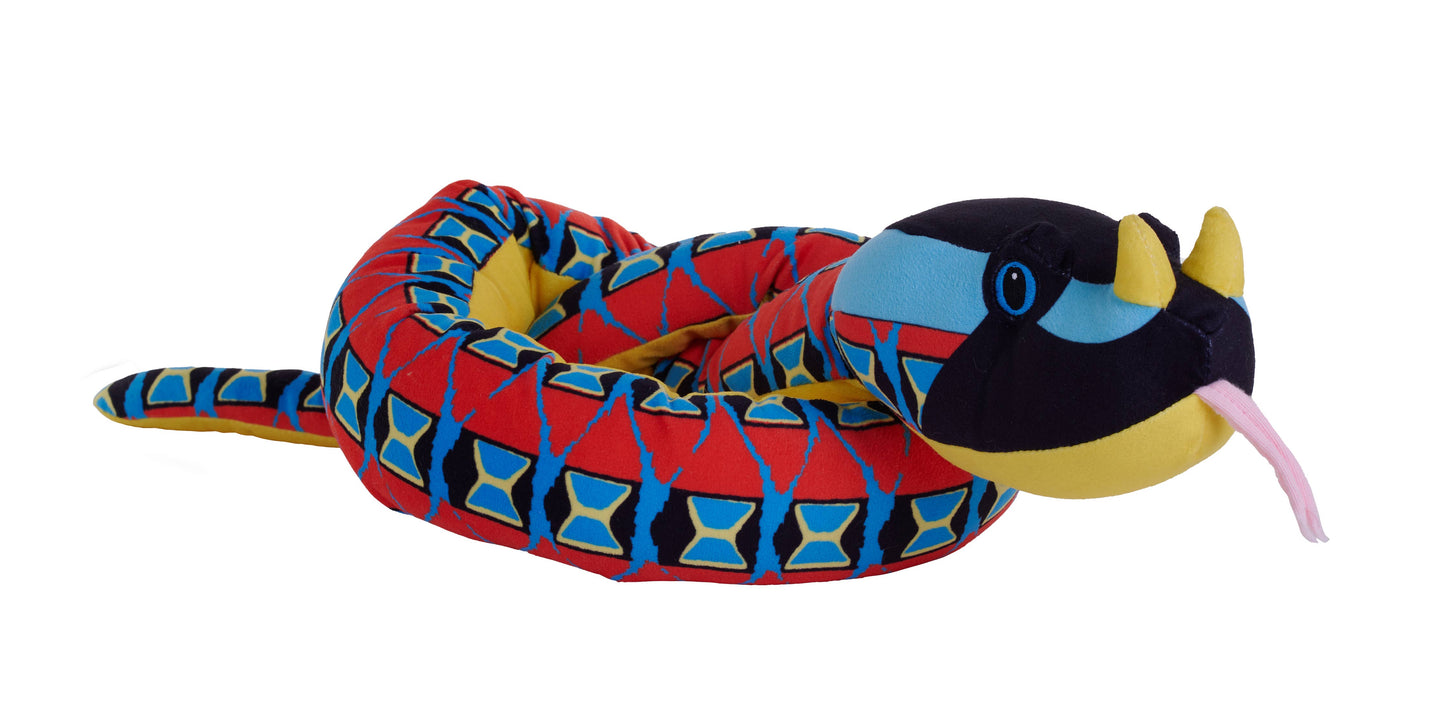 Snake-ECO Rhino Viper Stuffed Animal 54"