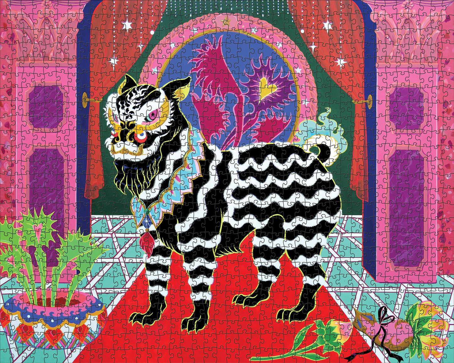Tsz Kam: Black Lion, Black Ribbon 1000-Piece Jigsaw Puzzle