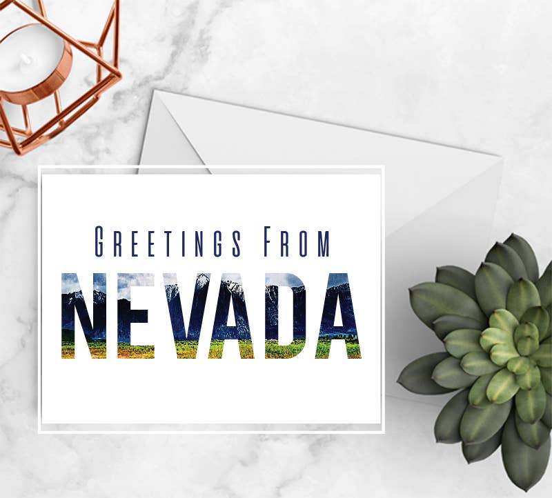 Greetings from Nevada Folded Notecards - Box Set
