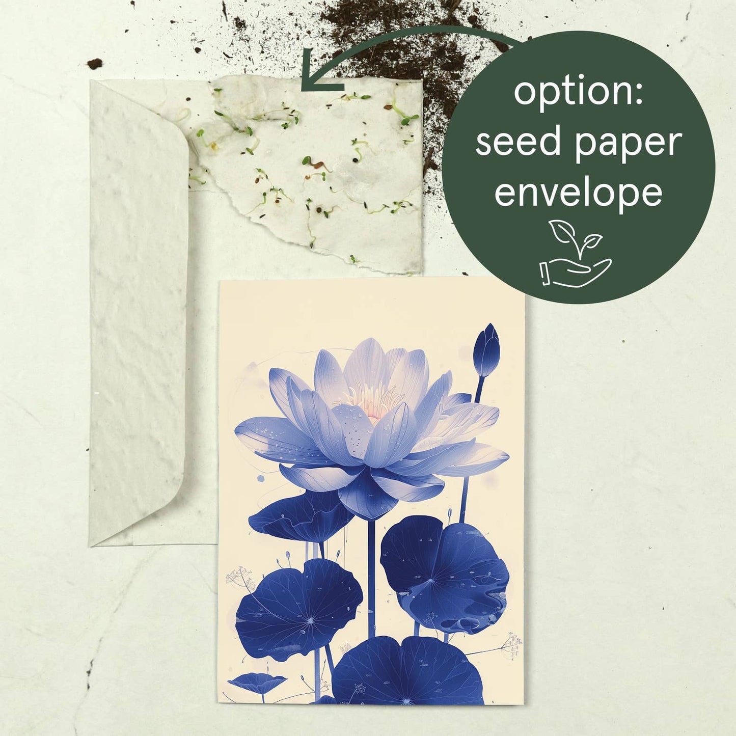 Waterlily | Everyday Greeting Card | birth month flower