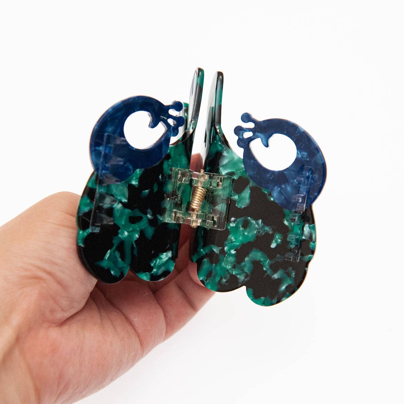 Peacock Hair Clip