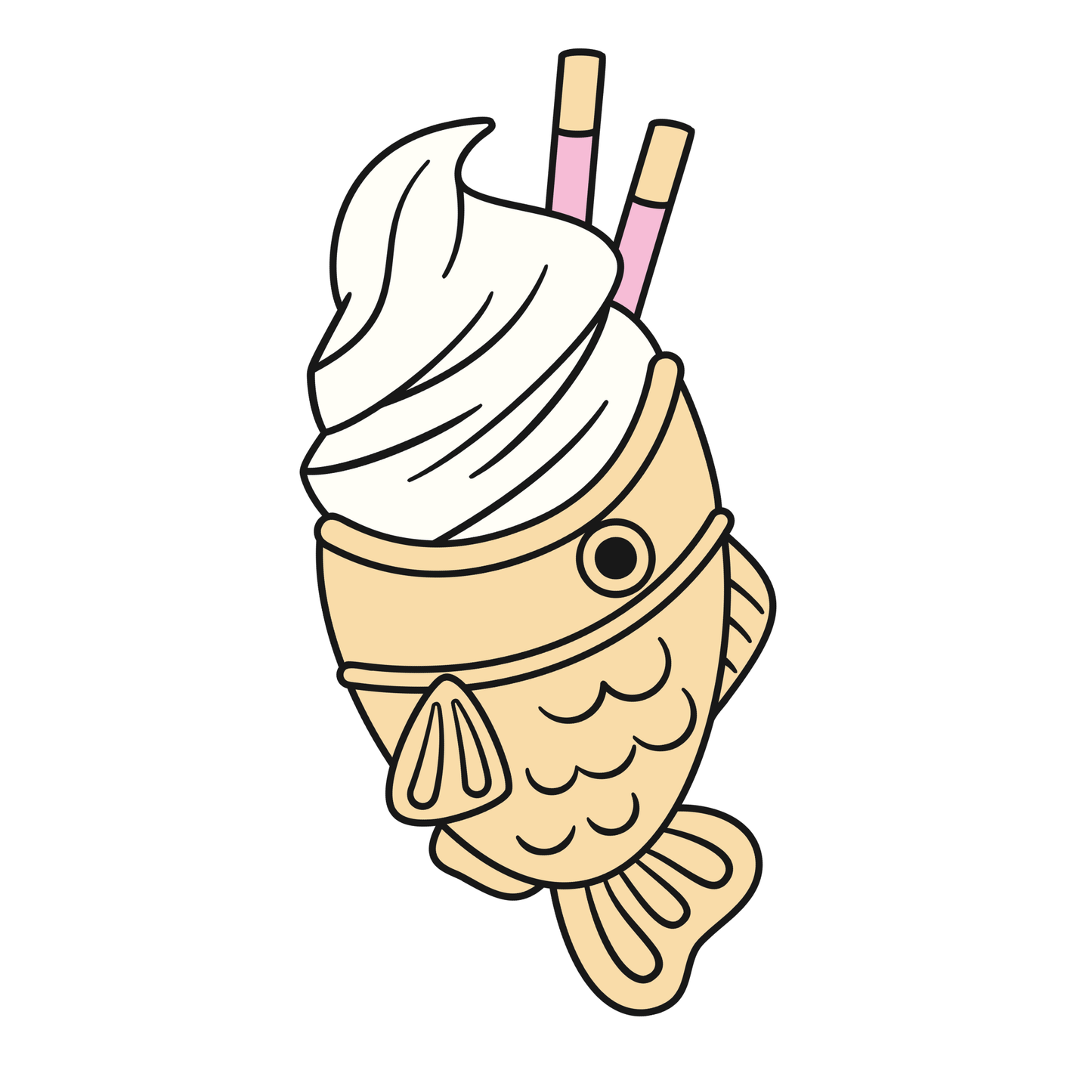 TAIYAKI ICE CREAM unisex graphic t-shirt