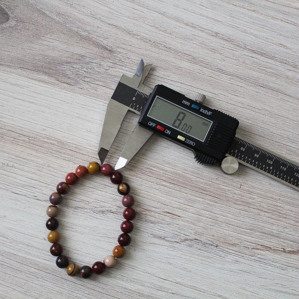 Mookaite Jasper Bracelet 8mm or 6mm - Crystals & Stones