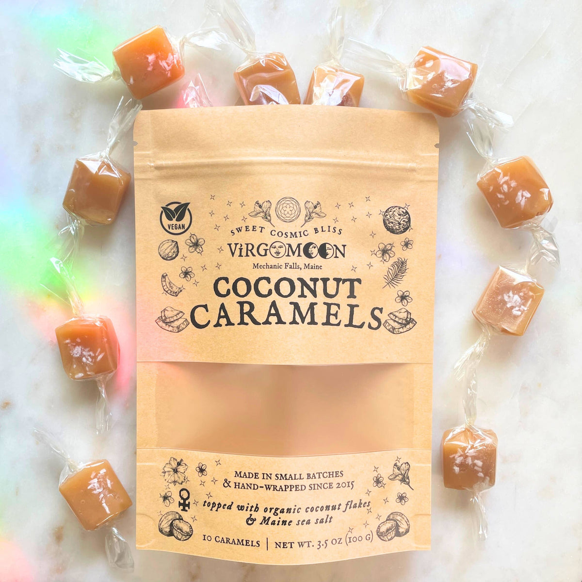 Vegan Coconut Caramels - 100% Organic Ingredients