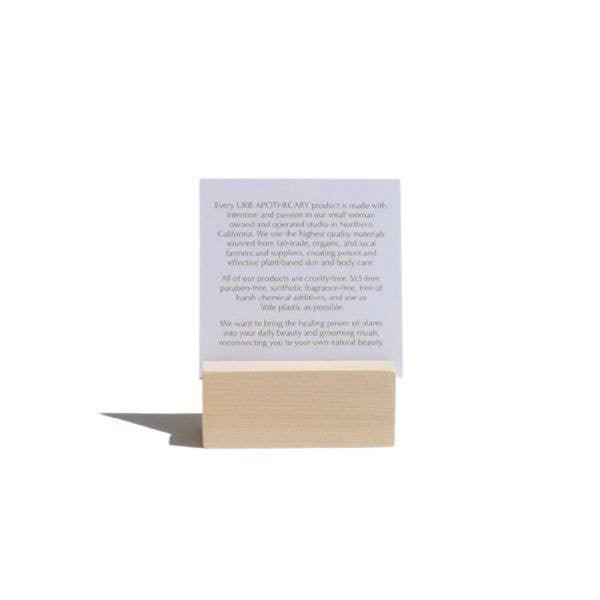Shelf Talker - Share the Ethos Behind Urb Apothecary
