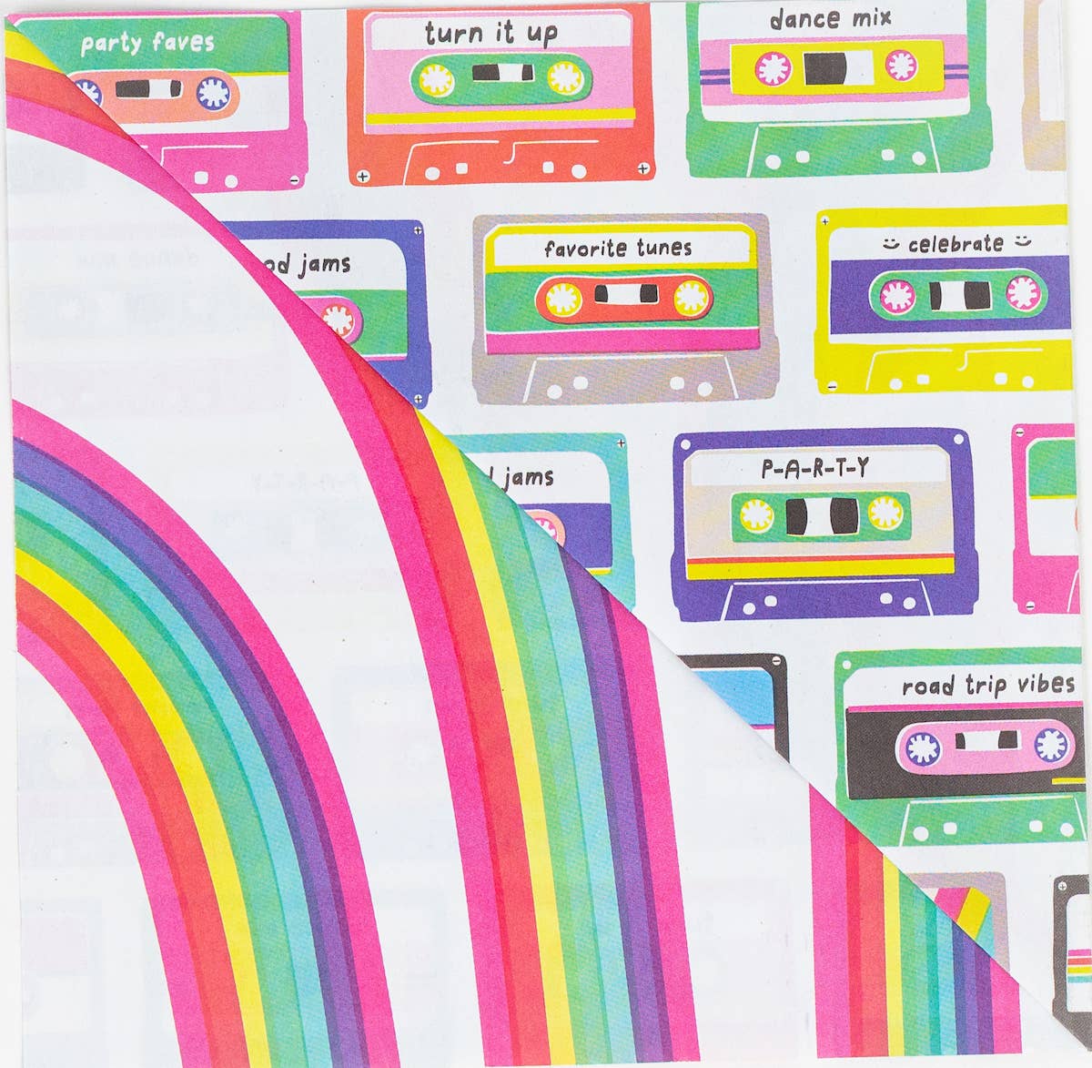 Mix Tape/ Go Bows • DOUBLE_SIDED • PARTY ECO WRAPPING PAPER