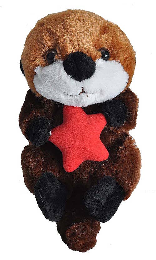 Hug'Ems-Mini Sea Otter Stuffed Animal 7"