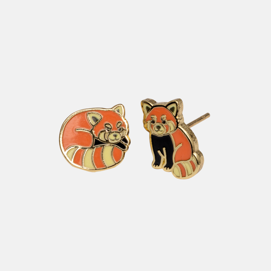 Red Panda Earrings - NEW CURIO