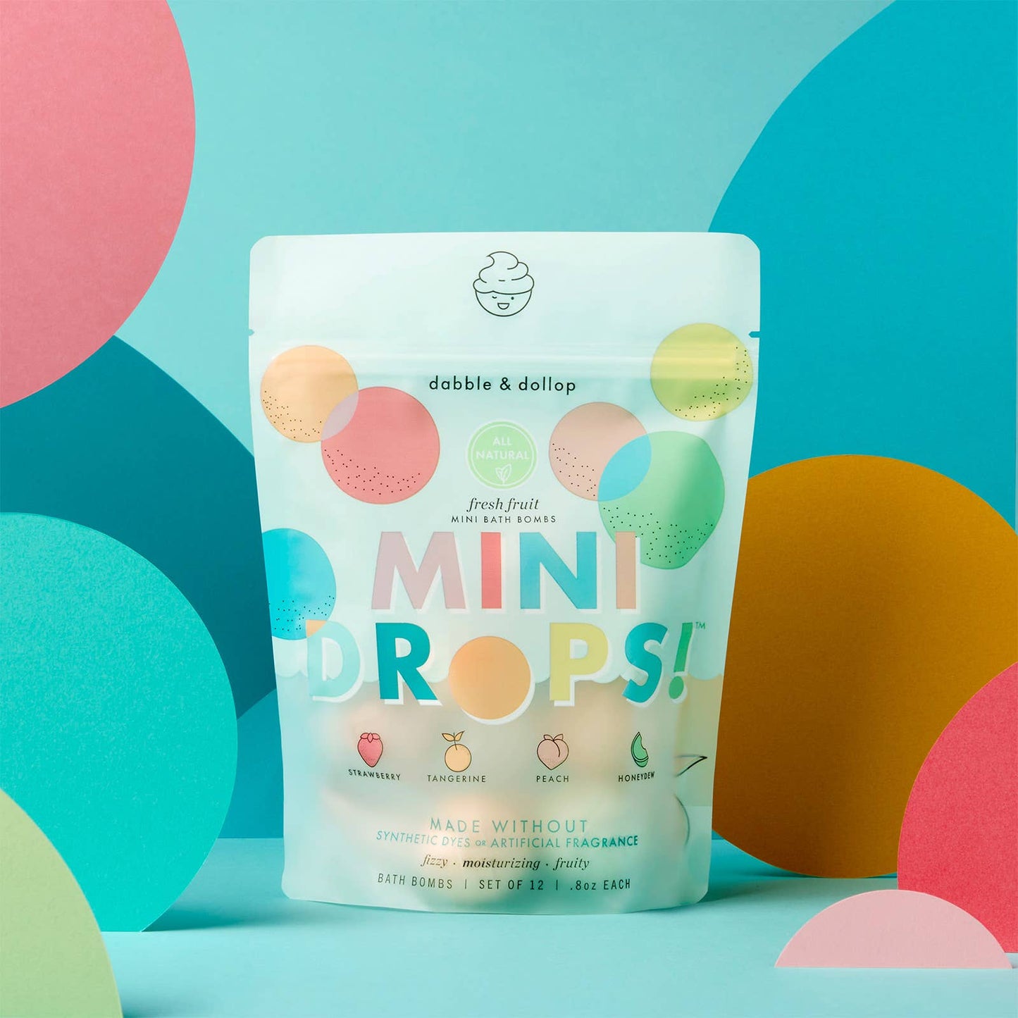 Mini Drops Bath Bombs - All-Natural Fresh Fruit