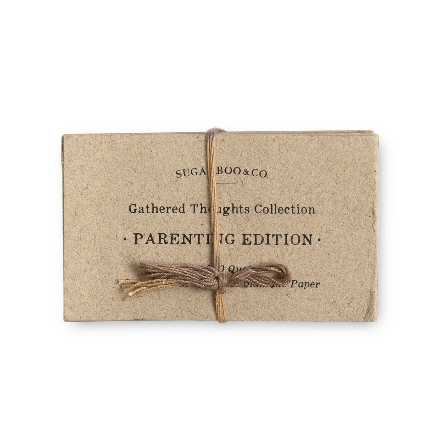 50 Gathered Thoughts- Parenting Edition on Handmade Paper