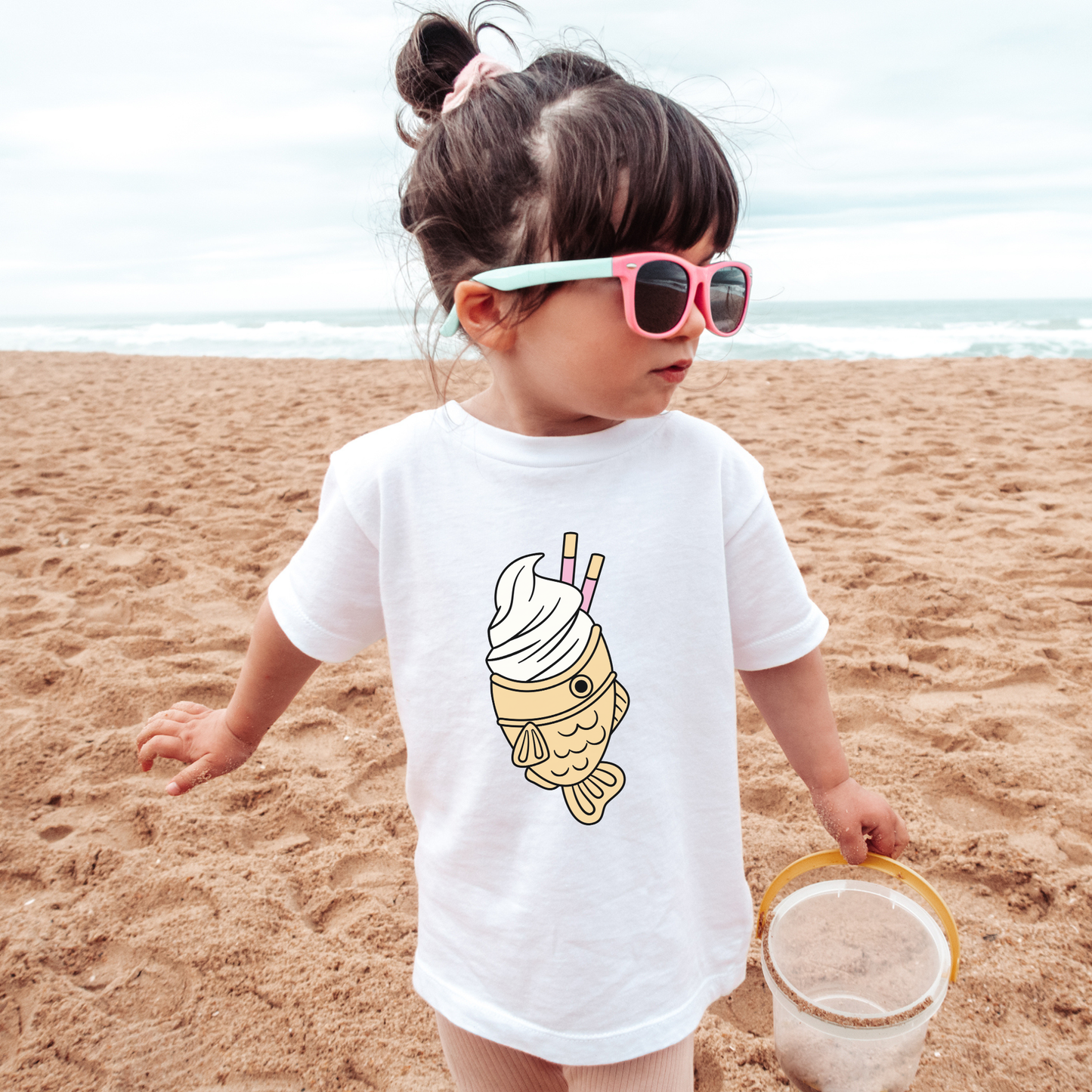 TAIYAKI ICE CREAM kids graphic t-shirt