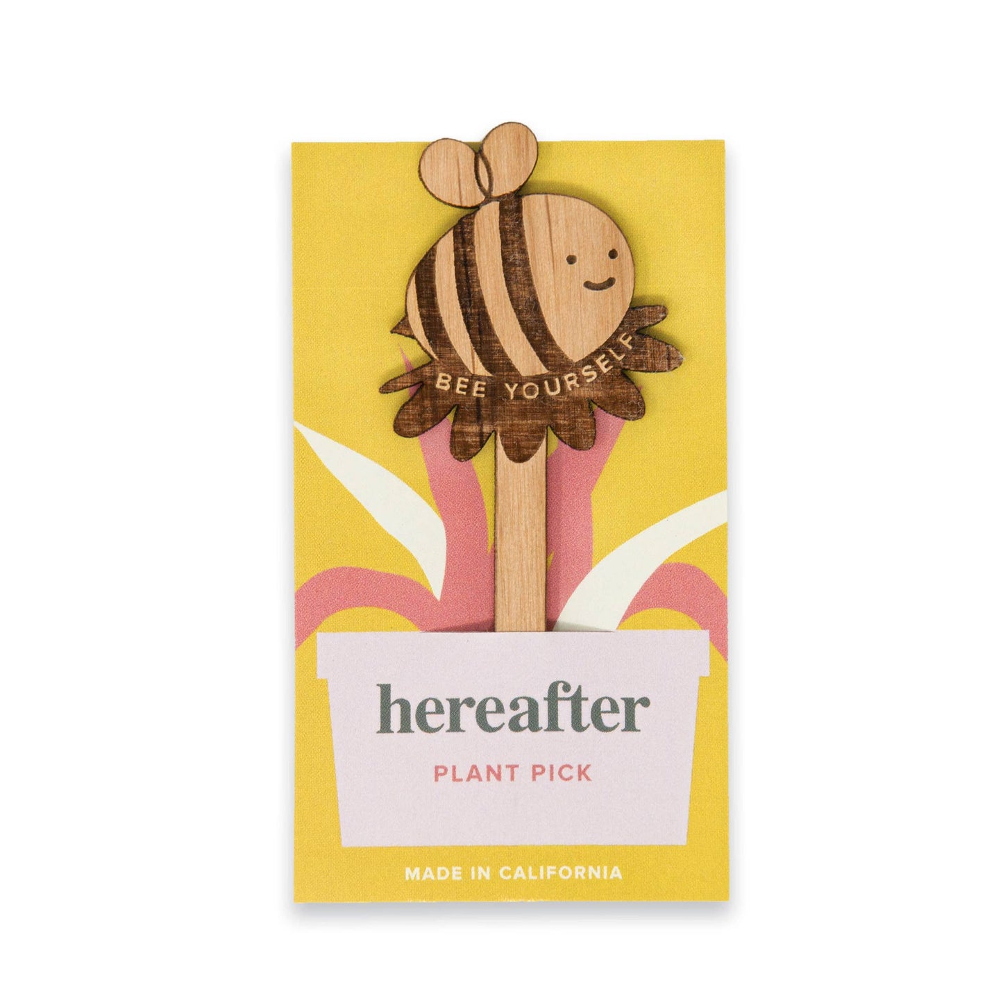 Bee Yourself Bumblebee Wood Plant Pick