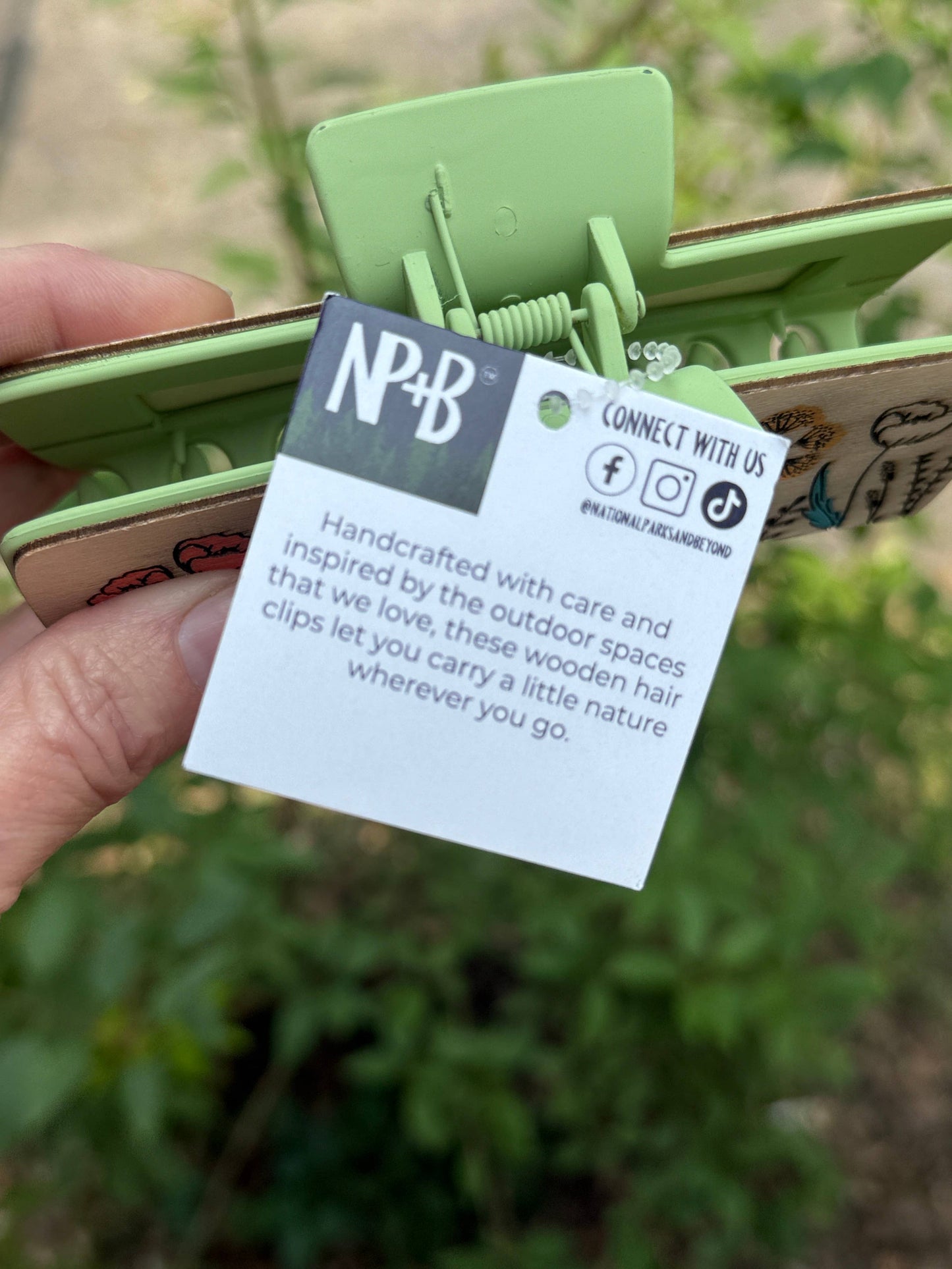 National Park Inspired Mountain 2" and 4" Claw Hair Clip