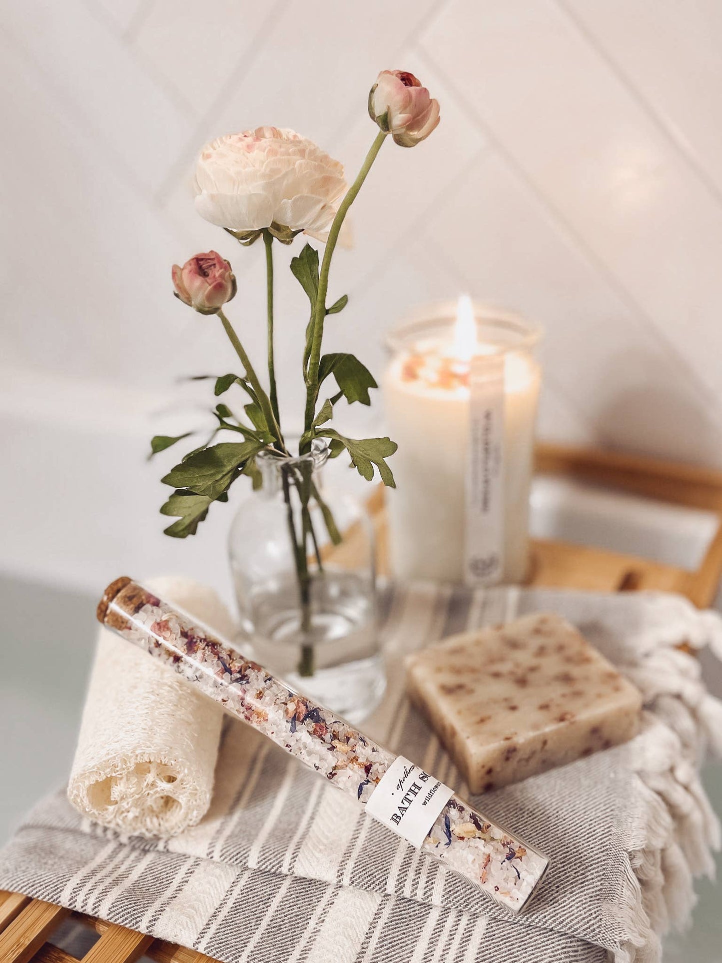 Wildflowers Bath Soak Tube | salts gift summer garden tea