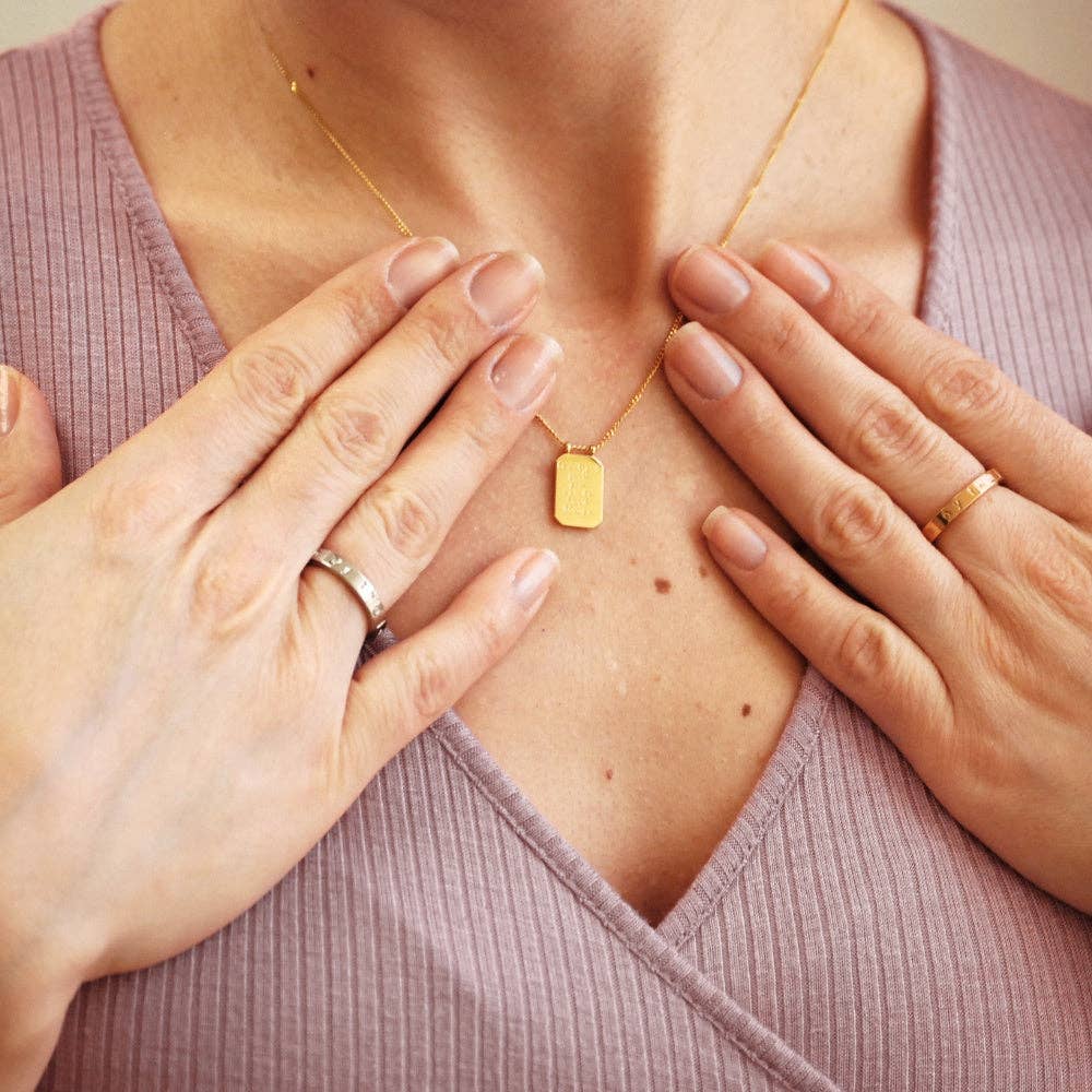 Beautiful Girl, You Can Do Hard Things - Mantra® necklace