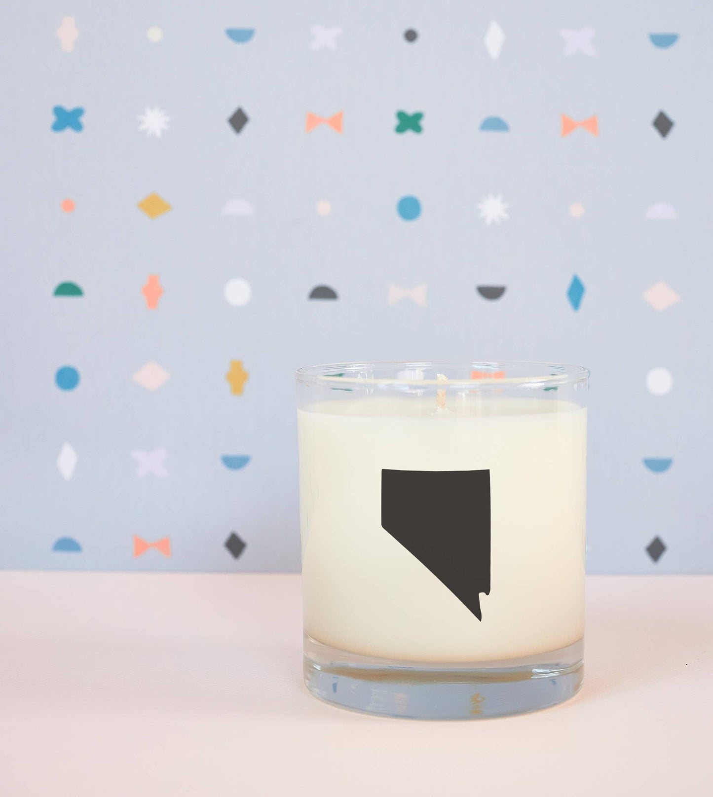 Nevada State Soy Candle: Reusable Rocks Glass