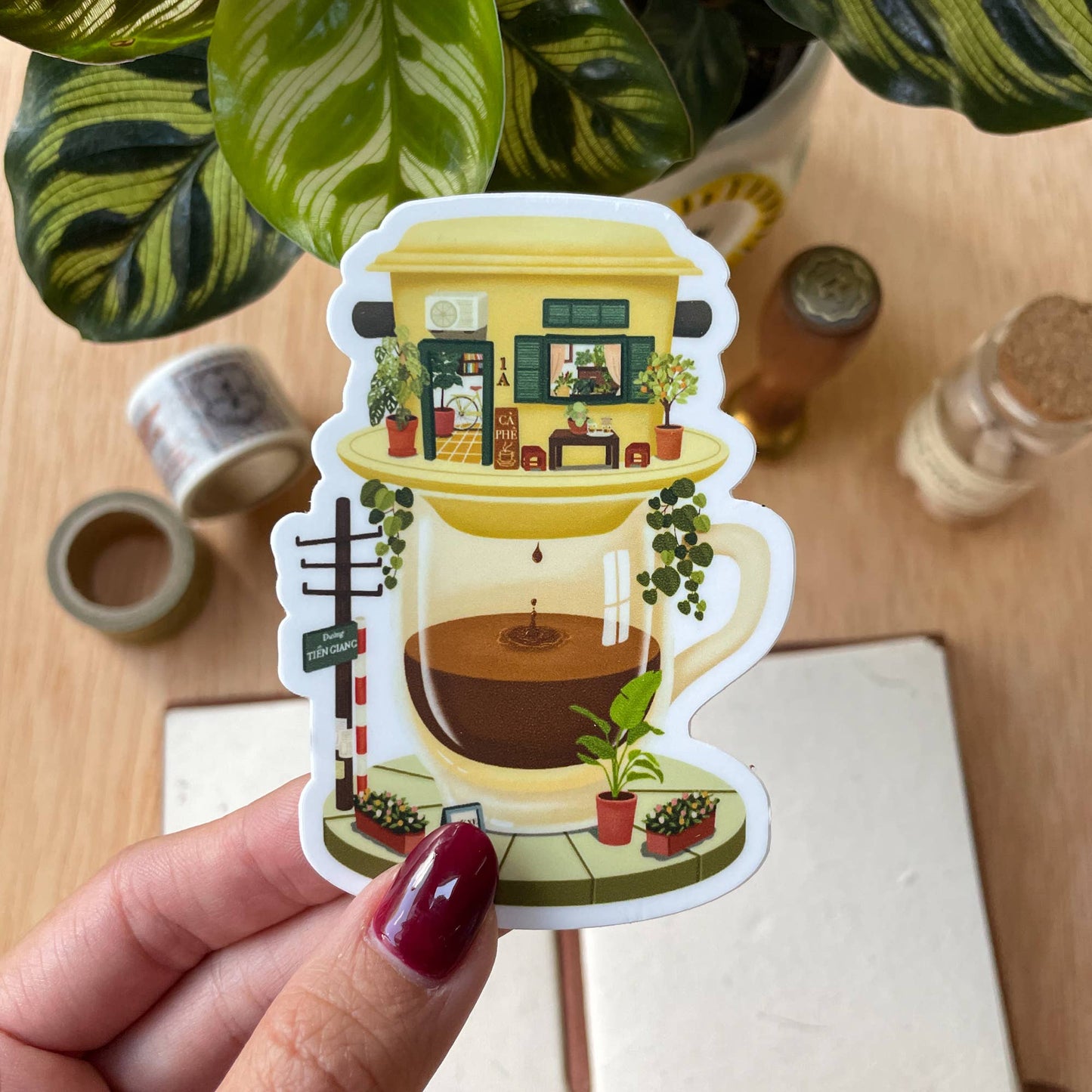 Vietnamese Coffee Shop Sticker