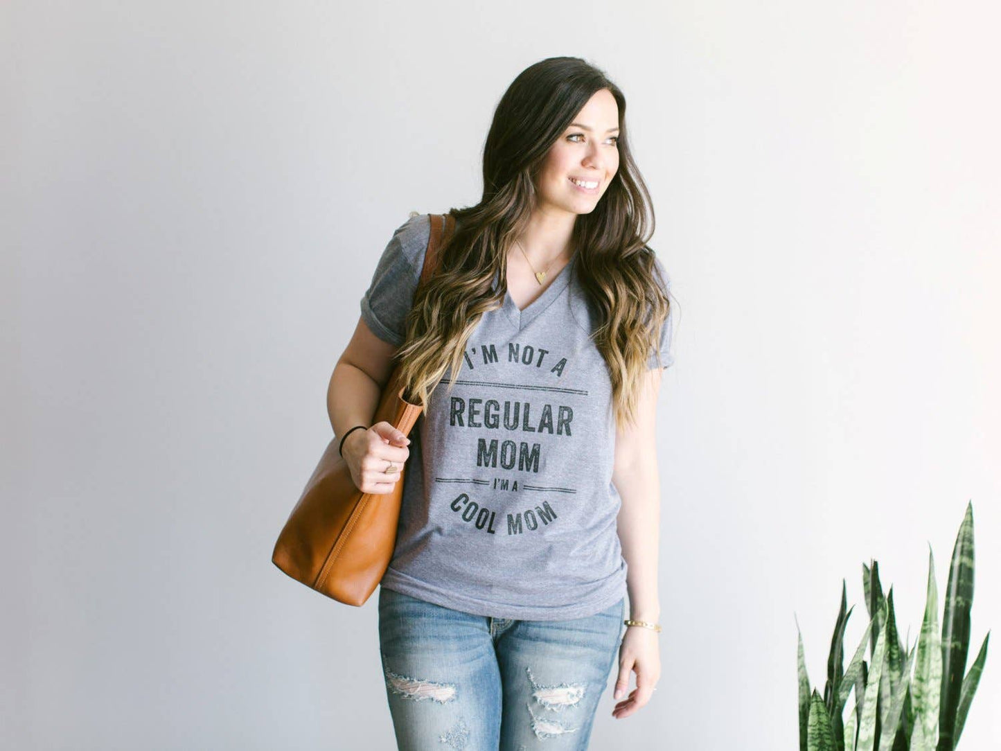 I'm Not A Regular Mom, I'm A Cool Mom Adult Tee
• Gray: LG V-Neck