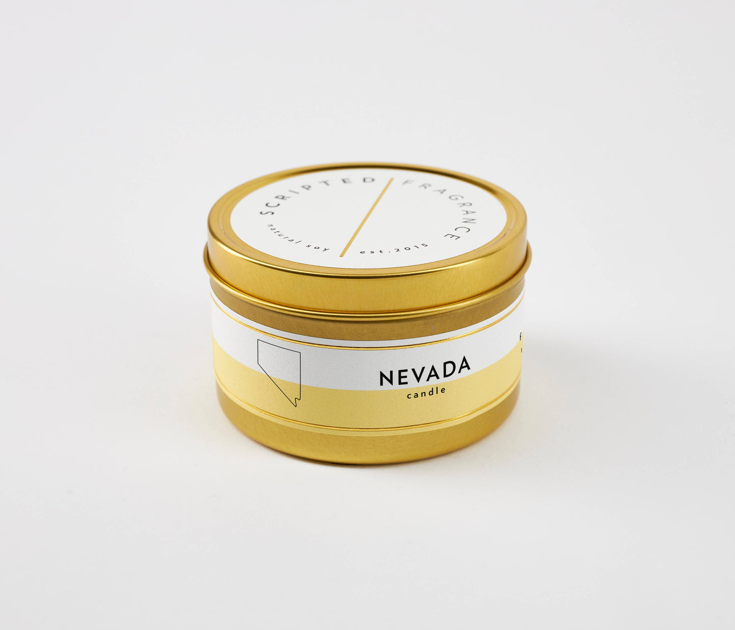 Nevada State Soy Candle: Reusable Rocks Glass