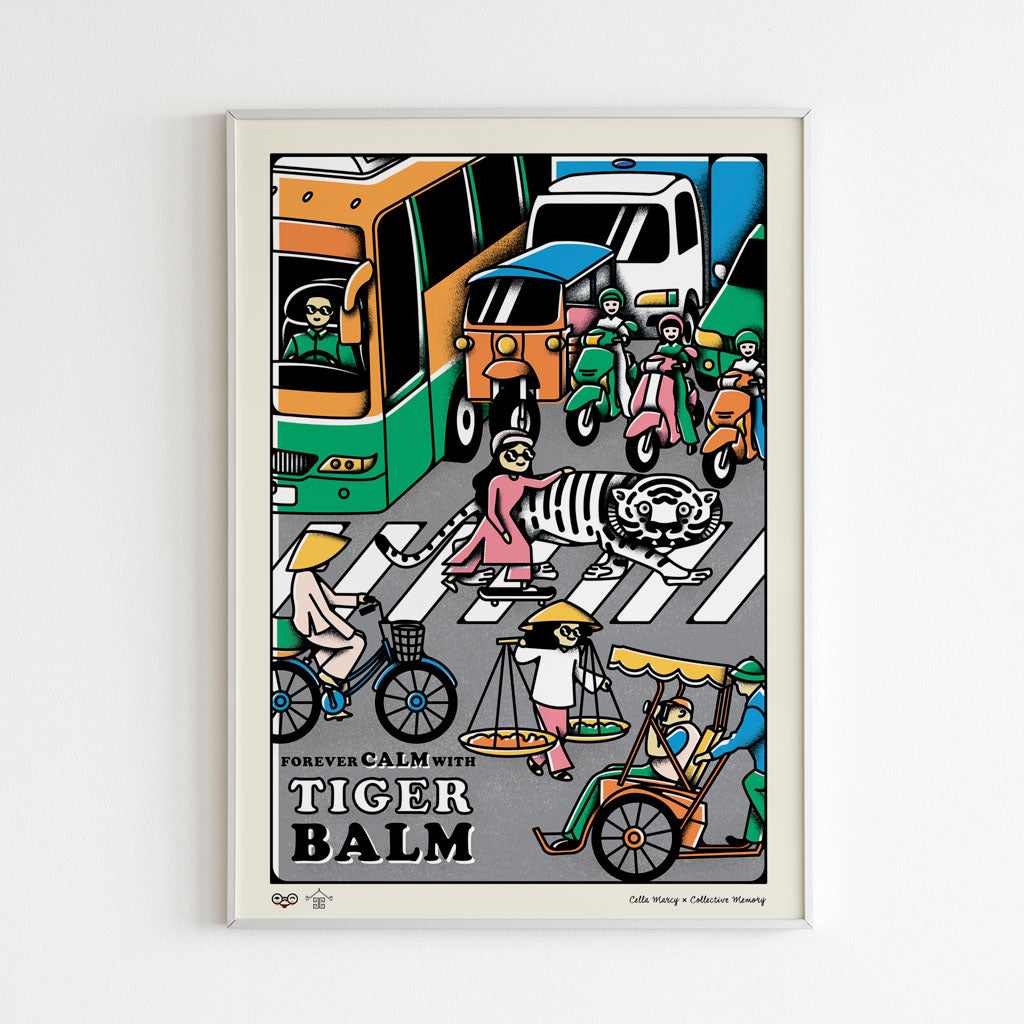 Tiger Balm Traffic Art Print