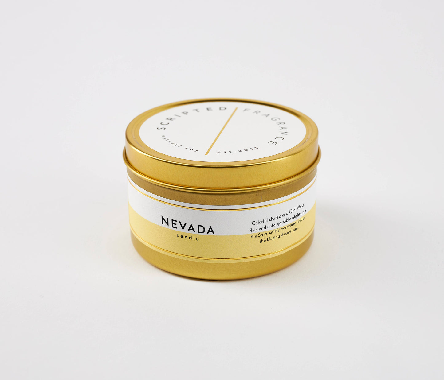 Nevada State Soy Candle: Reusable Rocks Glass