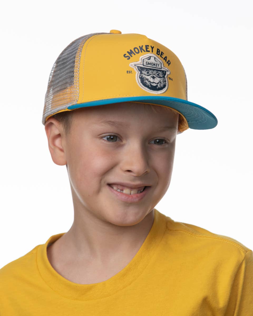 Smokey Junior Varsity 5-Panel Trucker Hat (Youth): Sunshine