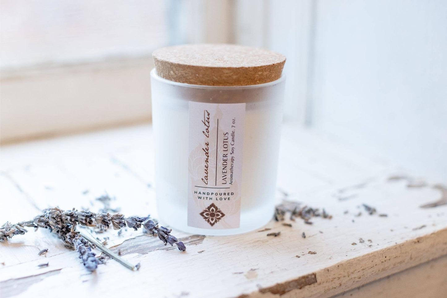 Lavender Lotus Aromatherapy Candle, 7 oz.