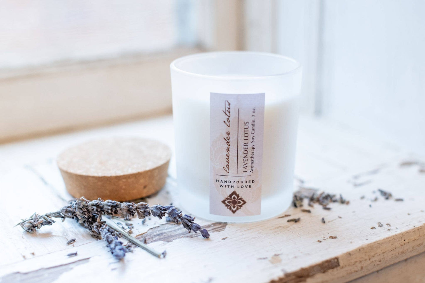 Lavender Lotus Aromatherapy Candle, 7 oz.
