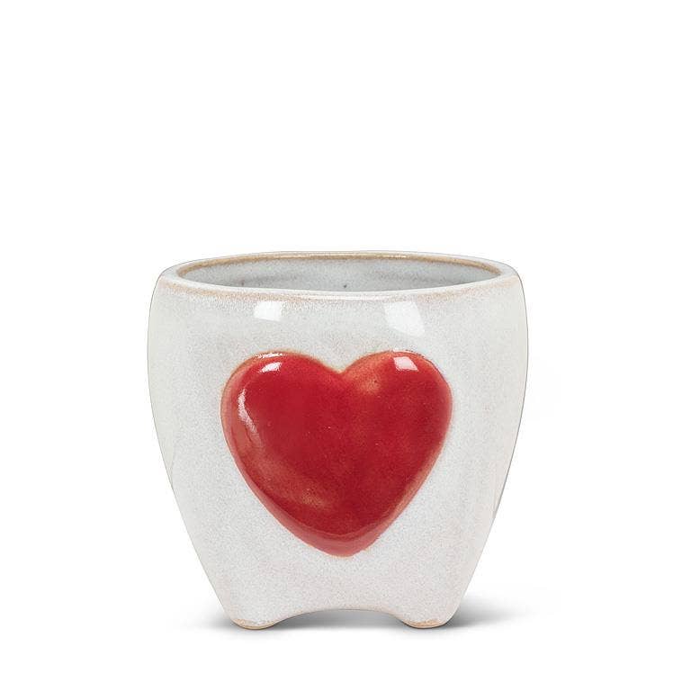 Small Planter with Heart-2.5"H