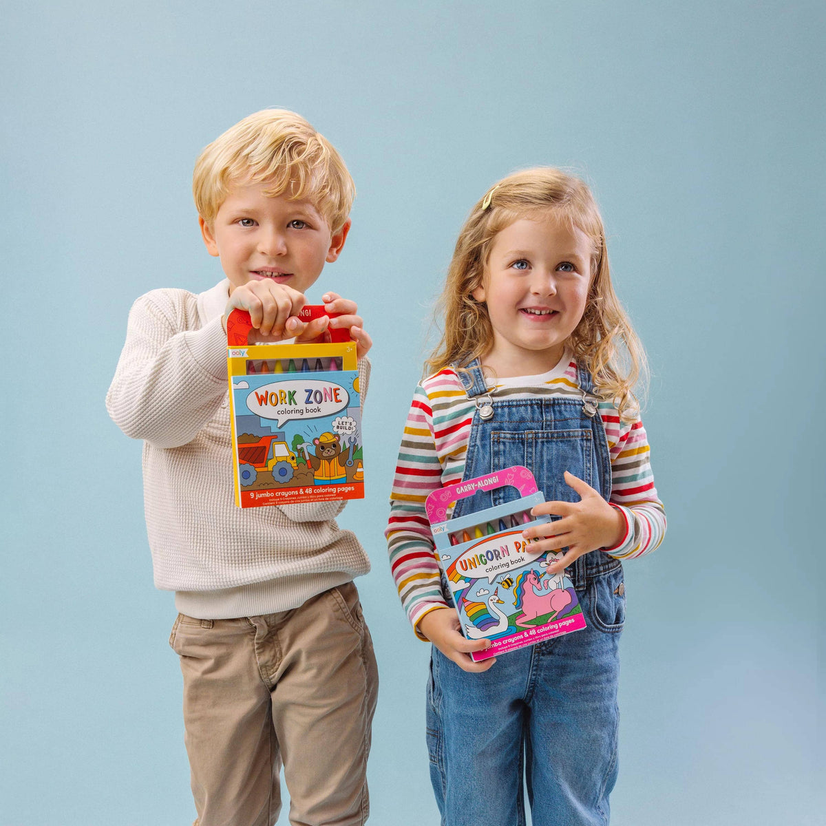 Carry-Along Coloring Book Set - Unicorn Pals