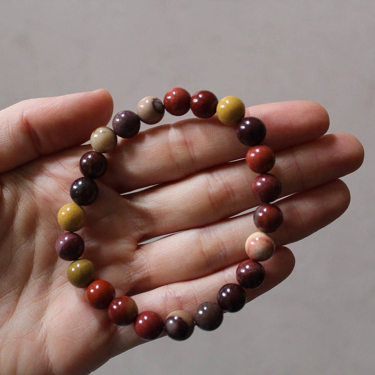 Mookaite Jasper Bracelet 8mm or 6mm - Crystals & Stones