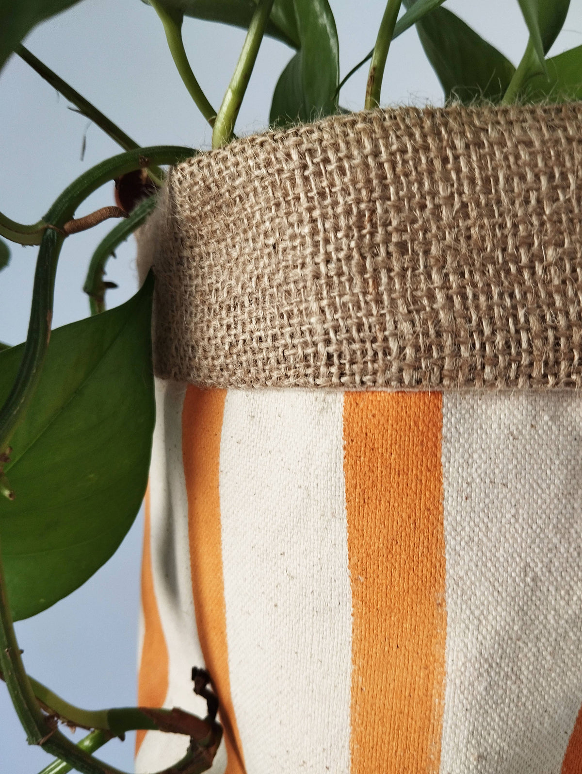 Medium Indoor Planter with Stripes