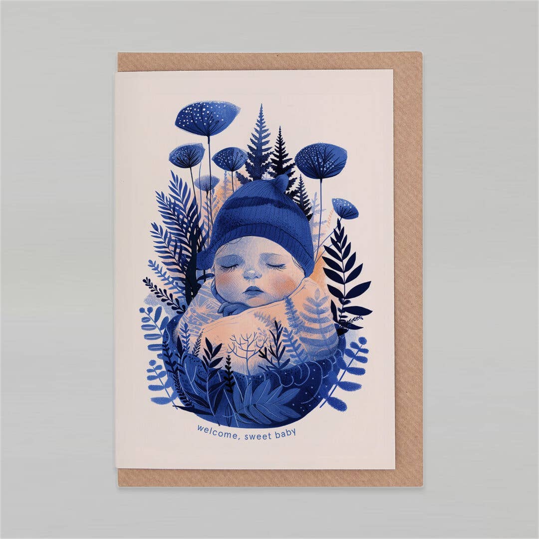 Welcome sweet baby | New Baby Card | Gender Neutral