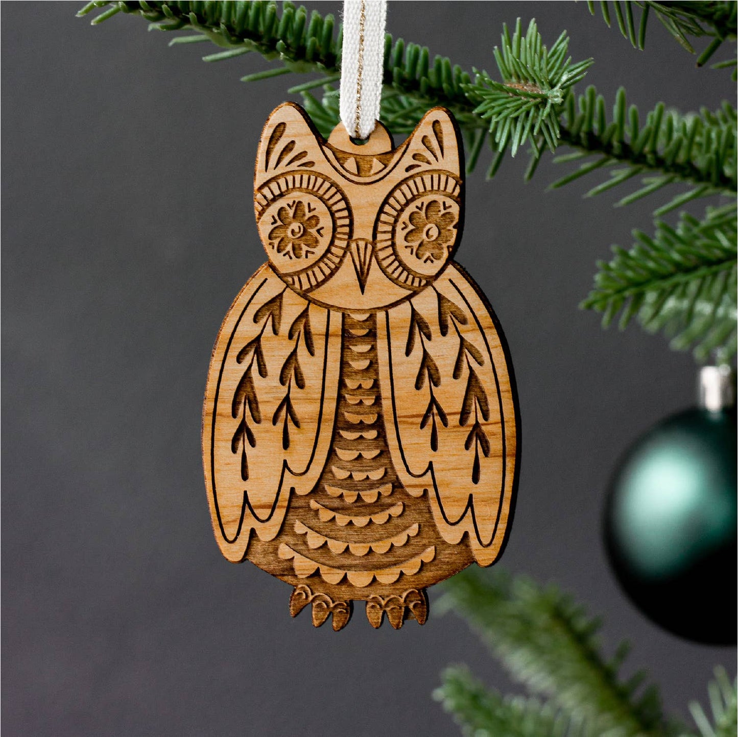 Owl Wood Ornament