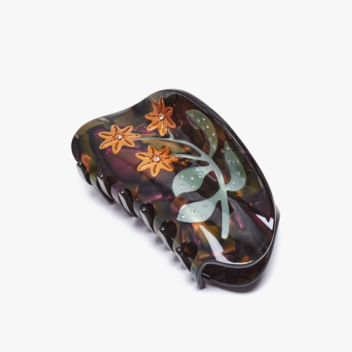 Lady's Mantle Claw - Mysterious Golden Flower Hair Clip