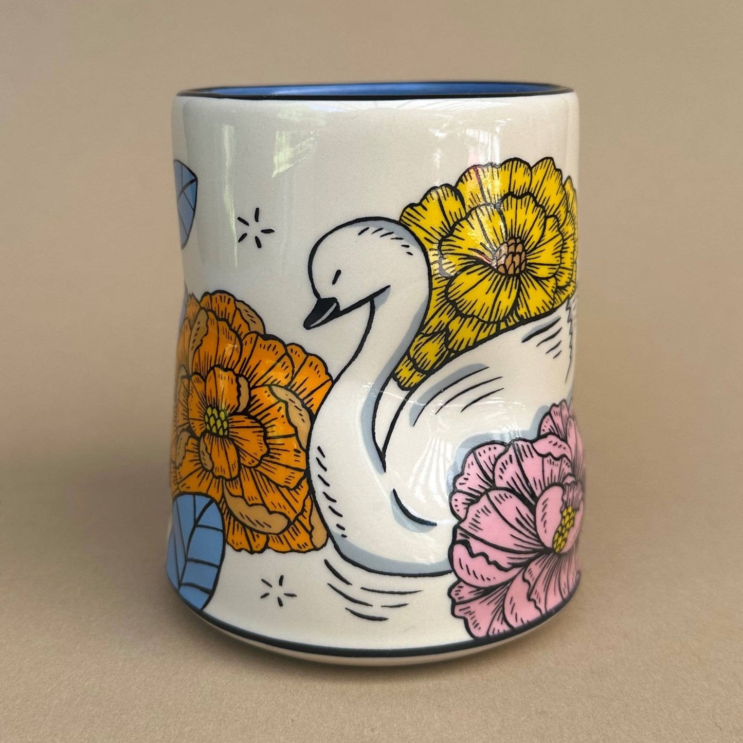 Lucky Swan Cup - XLarge Ceramic Mug - Mother's Day