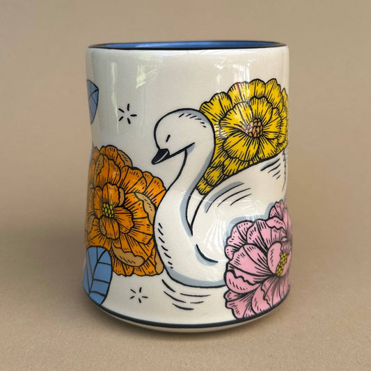Lucky Swan Cup - XLarge Ceramic Mug - Mother's Day