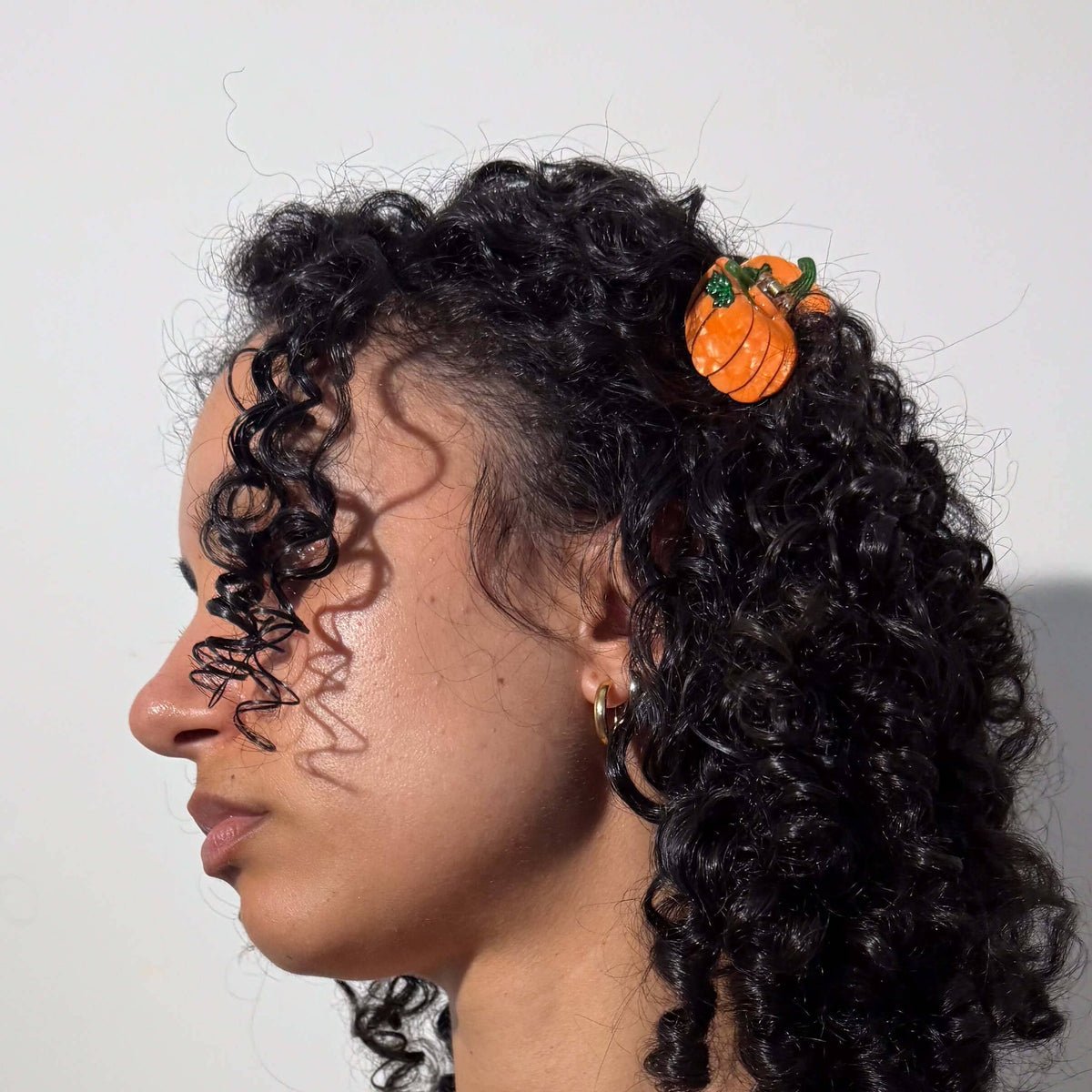 Mini Pumpkin Hair Claw Clip