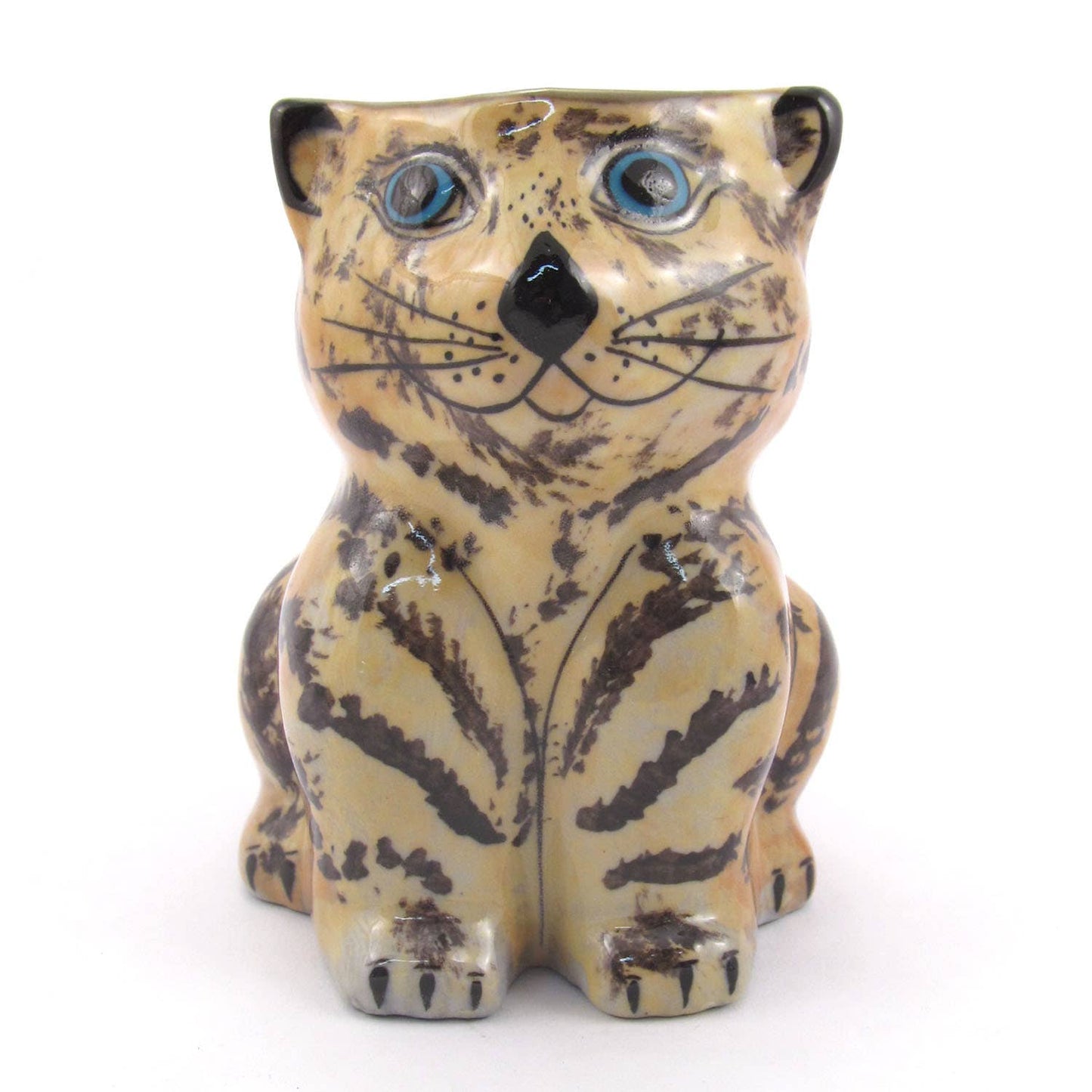 Hand-Painted Fair Trade Guatemalan Ceramic Cat Coffee Mug