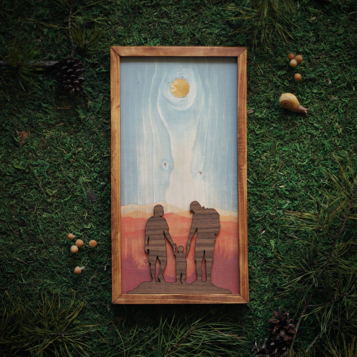 "Miles of Memories" Mixed Media Family-Themed Wall Art