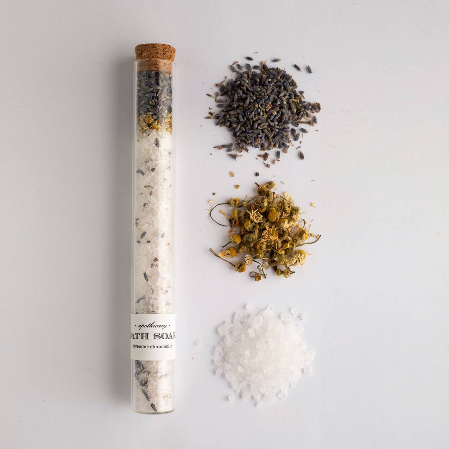Lavender Chamomile Bath Soak Tube | salts gift summer tea
