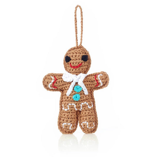Gingerbread Holiday Ornament - Handmade & Fair Trade