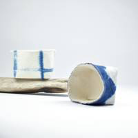 Shibori Indigo Planter—4"