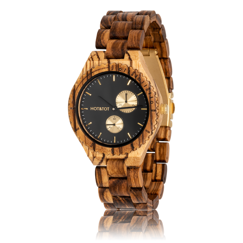 CHRONOS | Wood watch for men | Chronographs | Gold