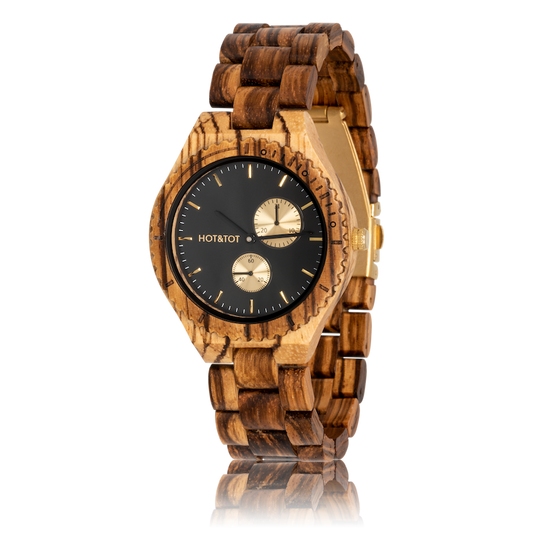 CHRONOS | Wood watch for men | Chronographs | Gold